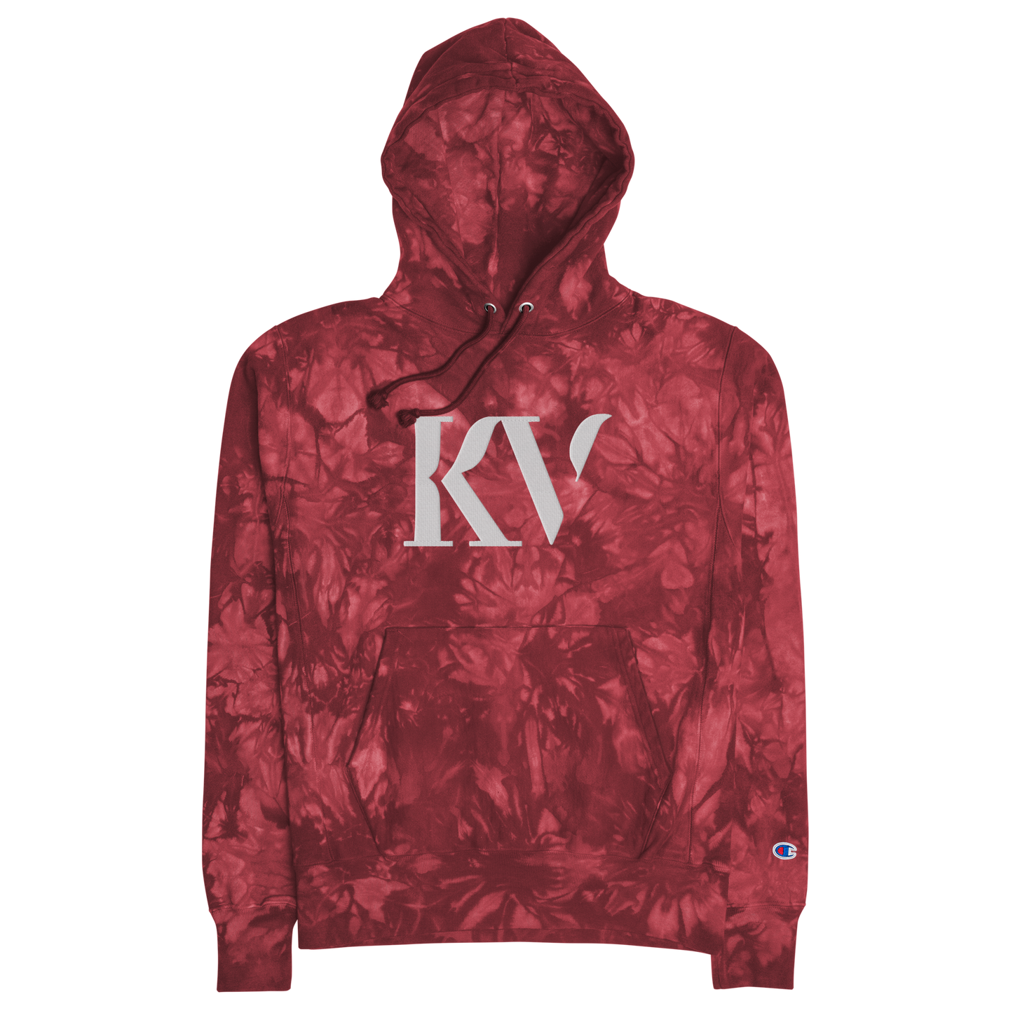 VANDERJAGT EMBROIDERED CHAMPION TIE-DYE HOODIE