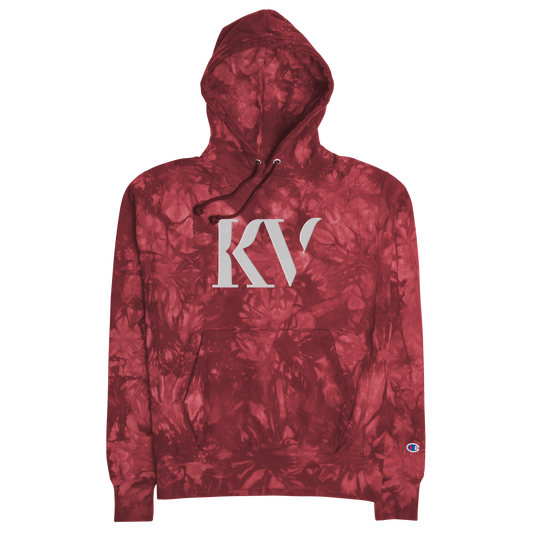 VANDERJAGT EMBROIDERED CHAMPION TIE-DYE HOODIE