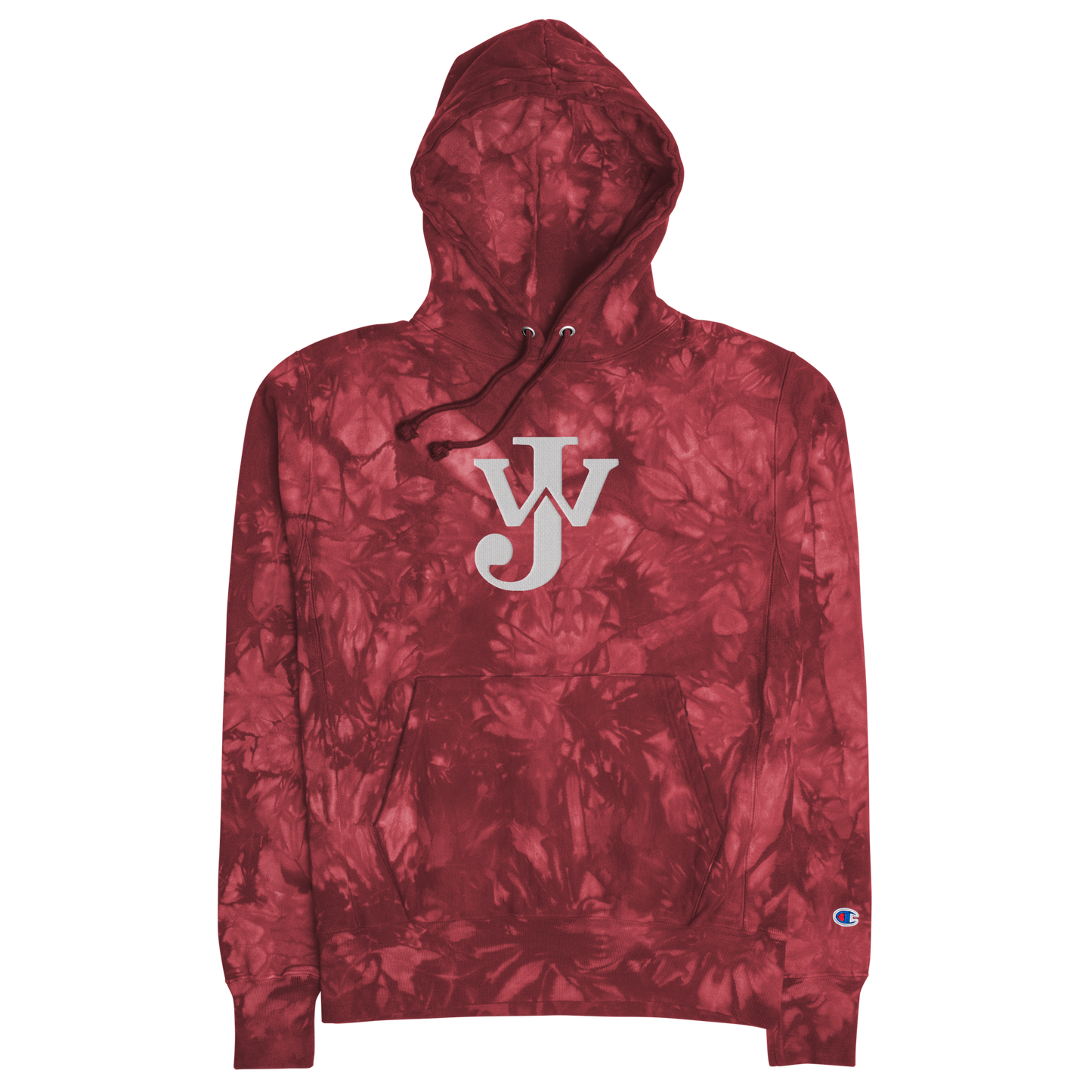 WORTHLEY EMBROIDERED CHAMPION TIE-DYE HOODIE