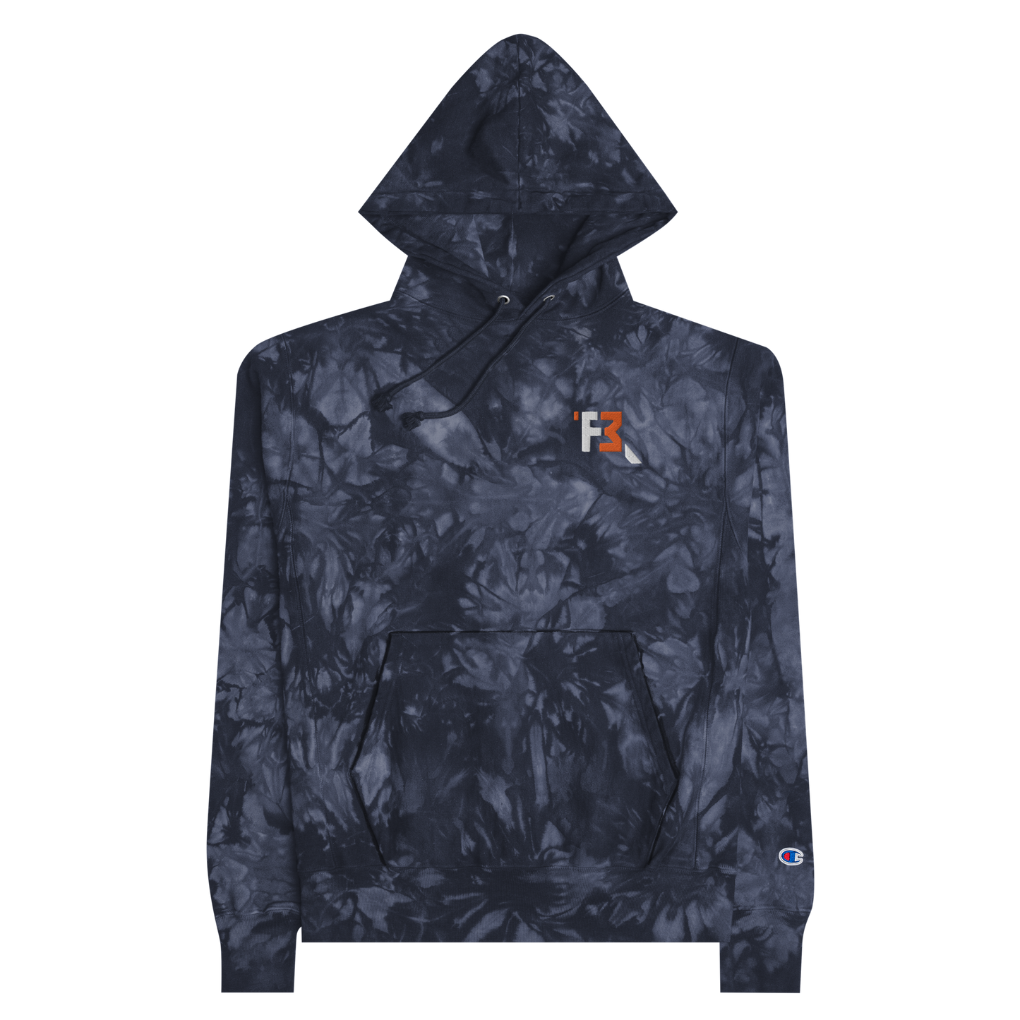 RIVALDO FAIRWEATHER EMBROIDERED TIE-DYE CHAMPION HOODIE