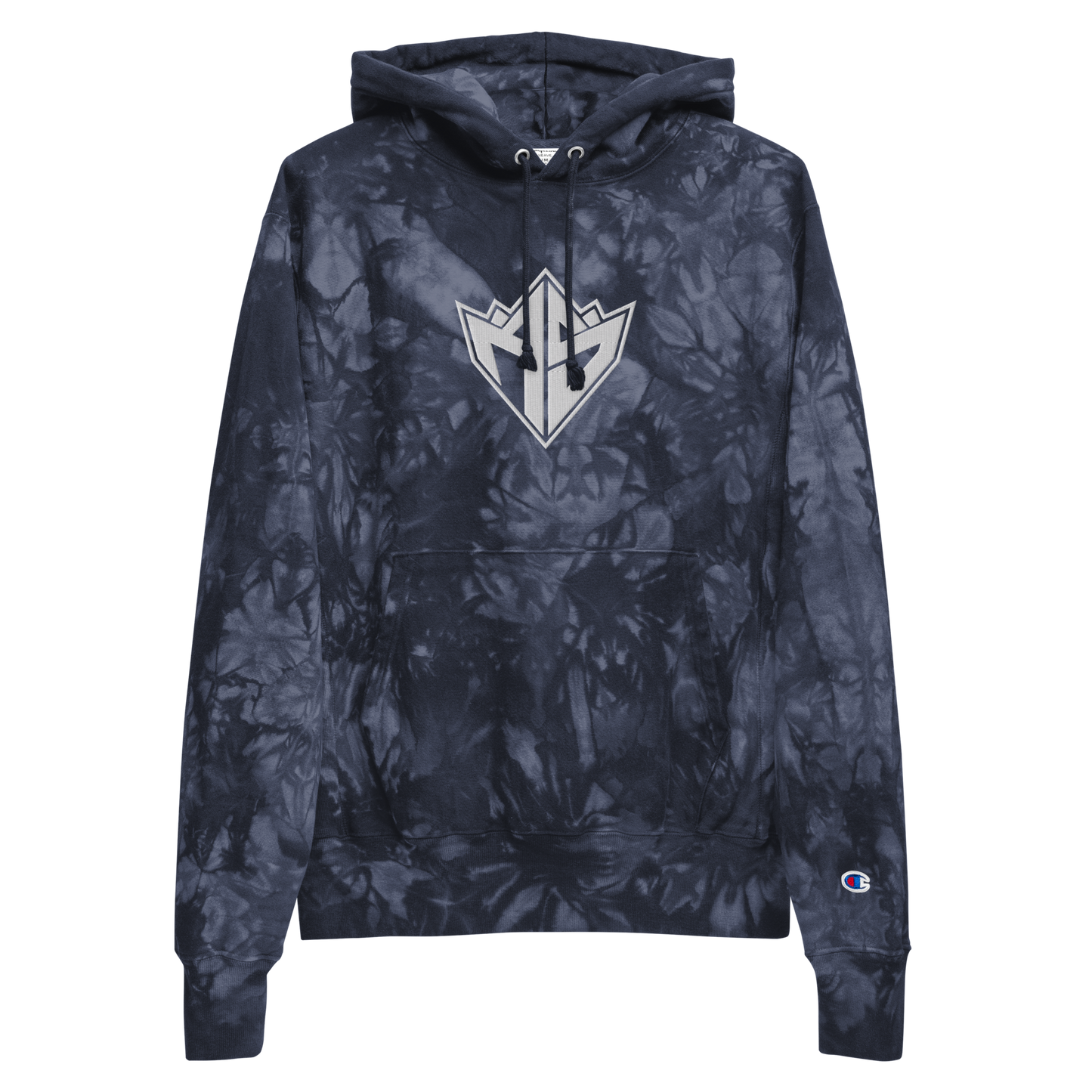 ADAM SEIKO EMBROIDERED CHAMPION TIE-DYE HOODIE