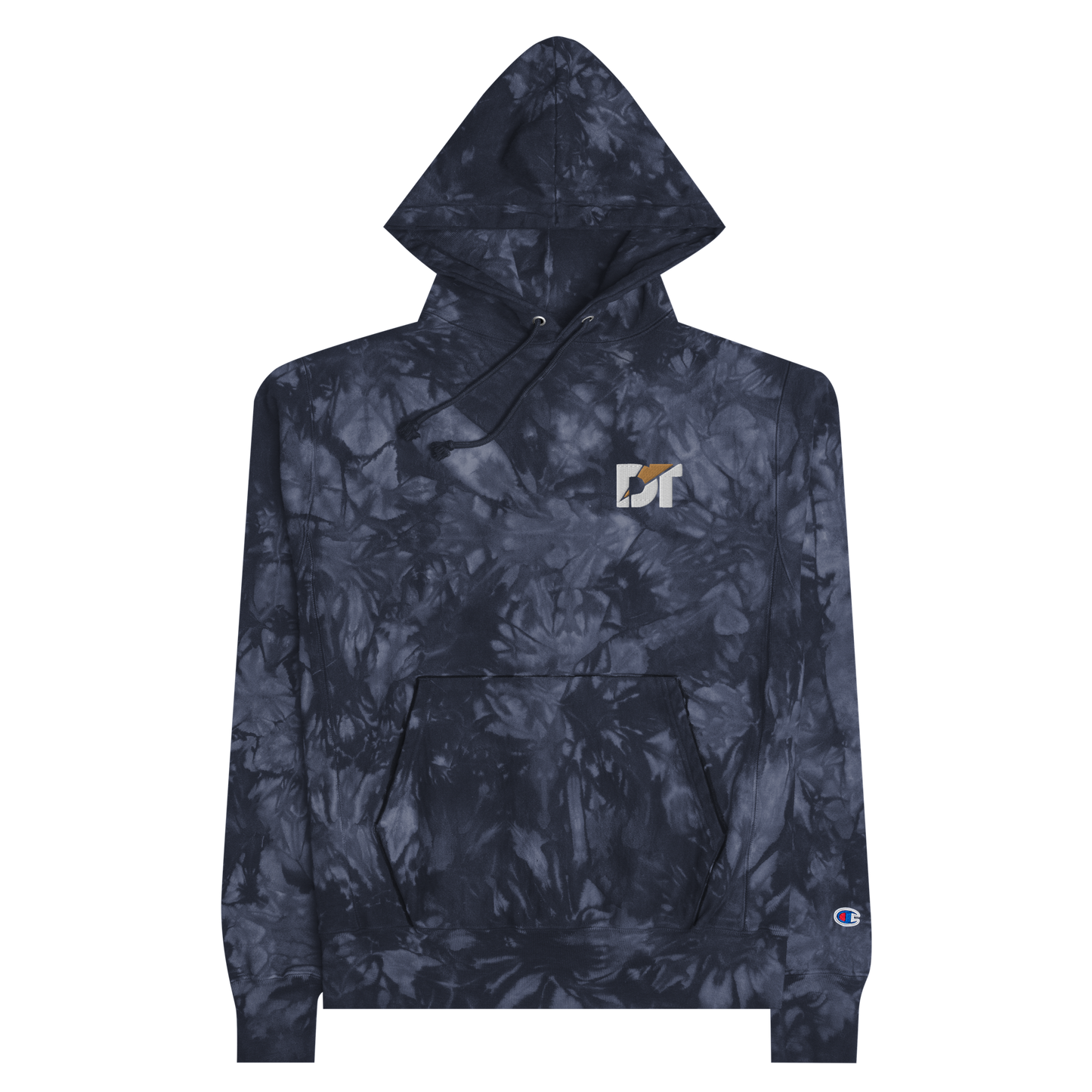 DREW TUAZAMA EMBROIDERED CHAMPION TIE-DYE HOODIE