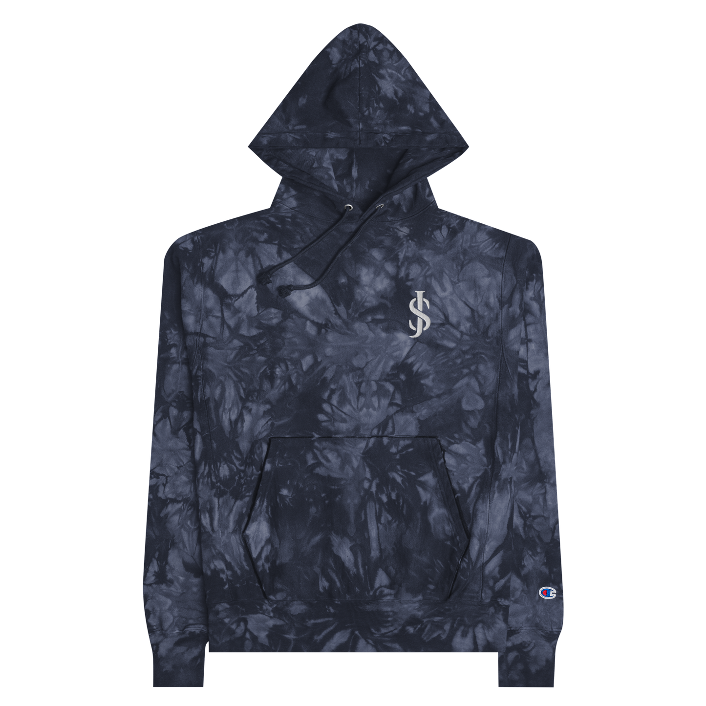 JARELL STINSON EMBROIDERED CHAMPION TIE-DYE HOODIE