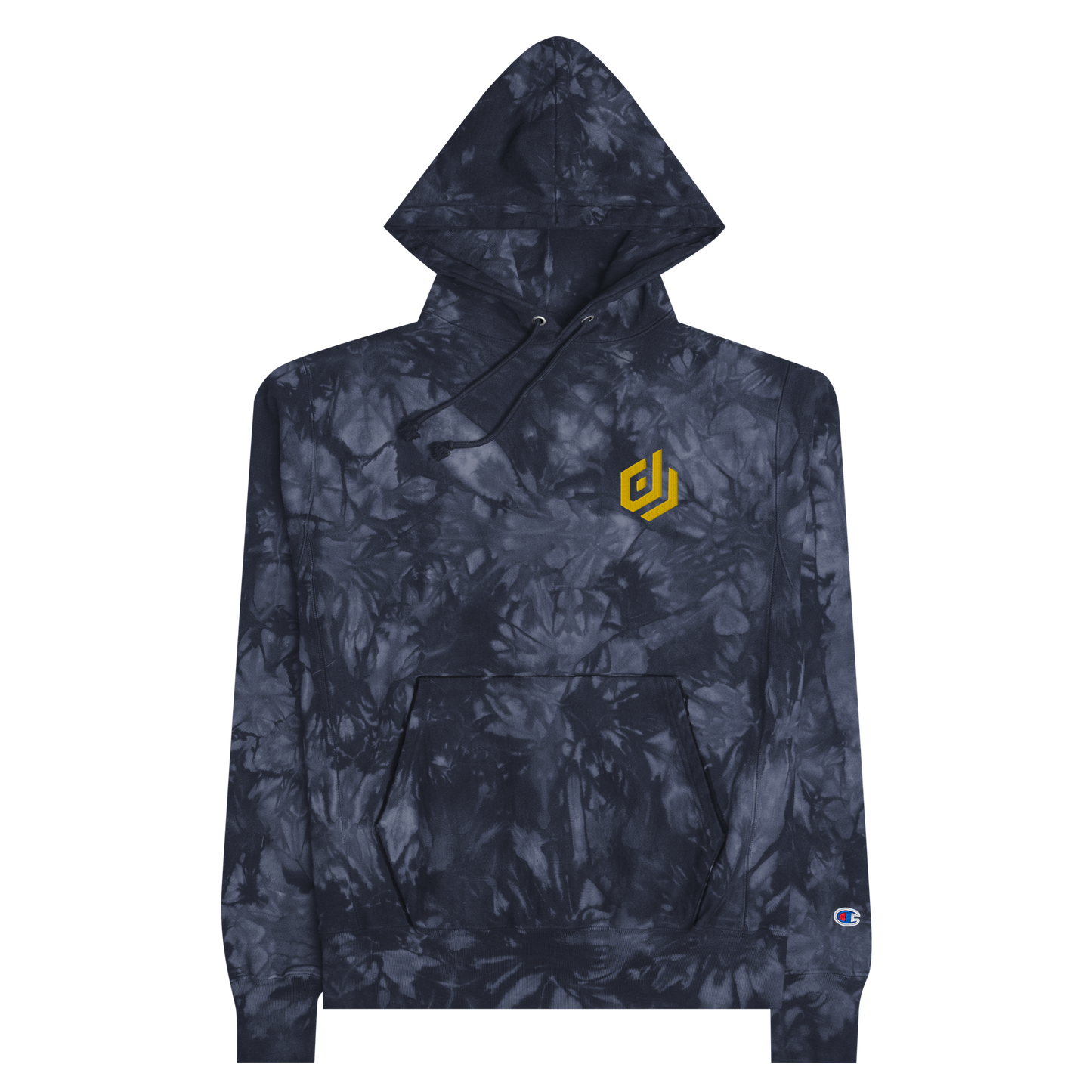 DJ WILLIAMS EMBROIDERED CHAMPION TIE-DYE HOODIE