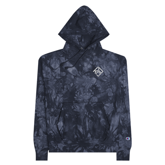 KARMELO OVERTON EMBROIDERED CHAMPION TIE-DYE HOODIE