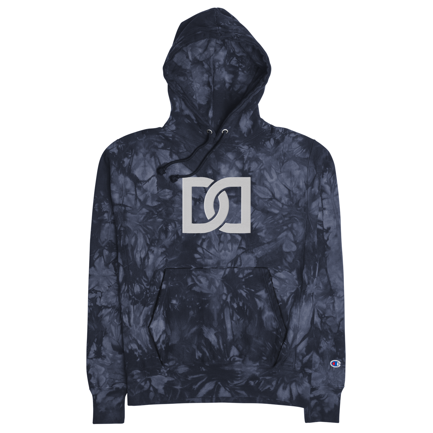 DAVION DOZIER EMBROIDERED CHAMPION TIE-DYE HOODIE