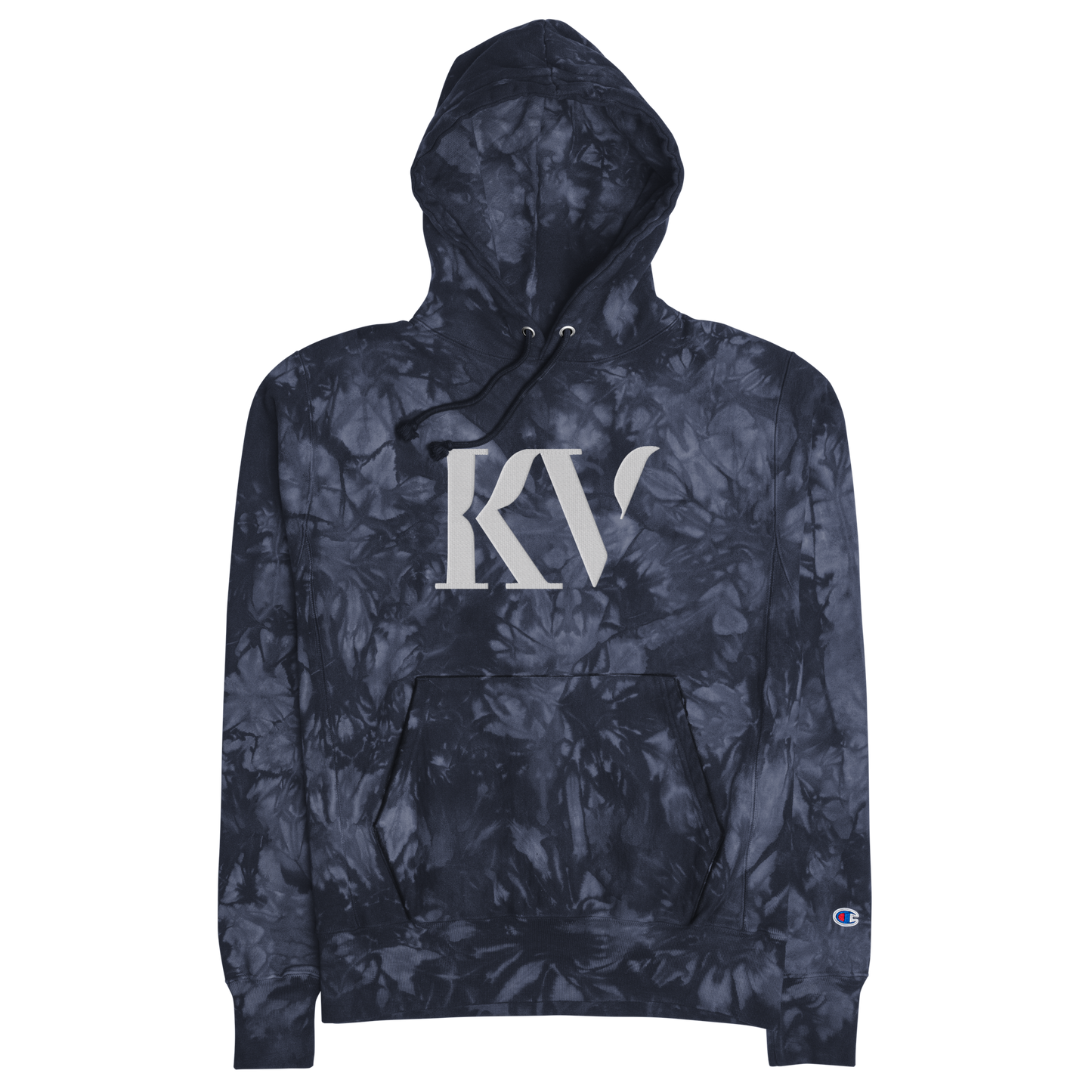 VANDERJAGT EMBROIDERED CHAMPION TIE-DYE HOODIE